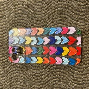 Colorful Heart Pattern iPhone 14 Phone Case